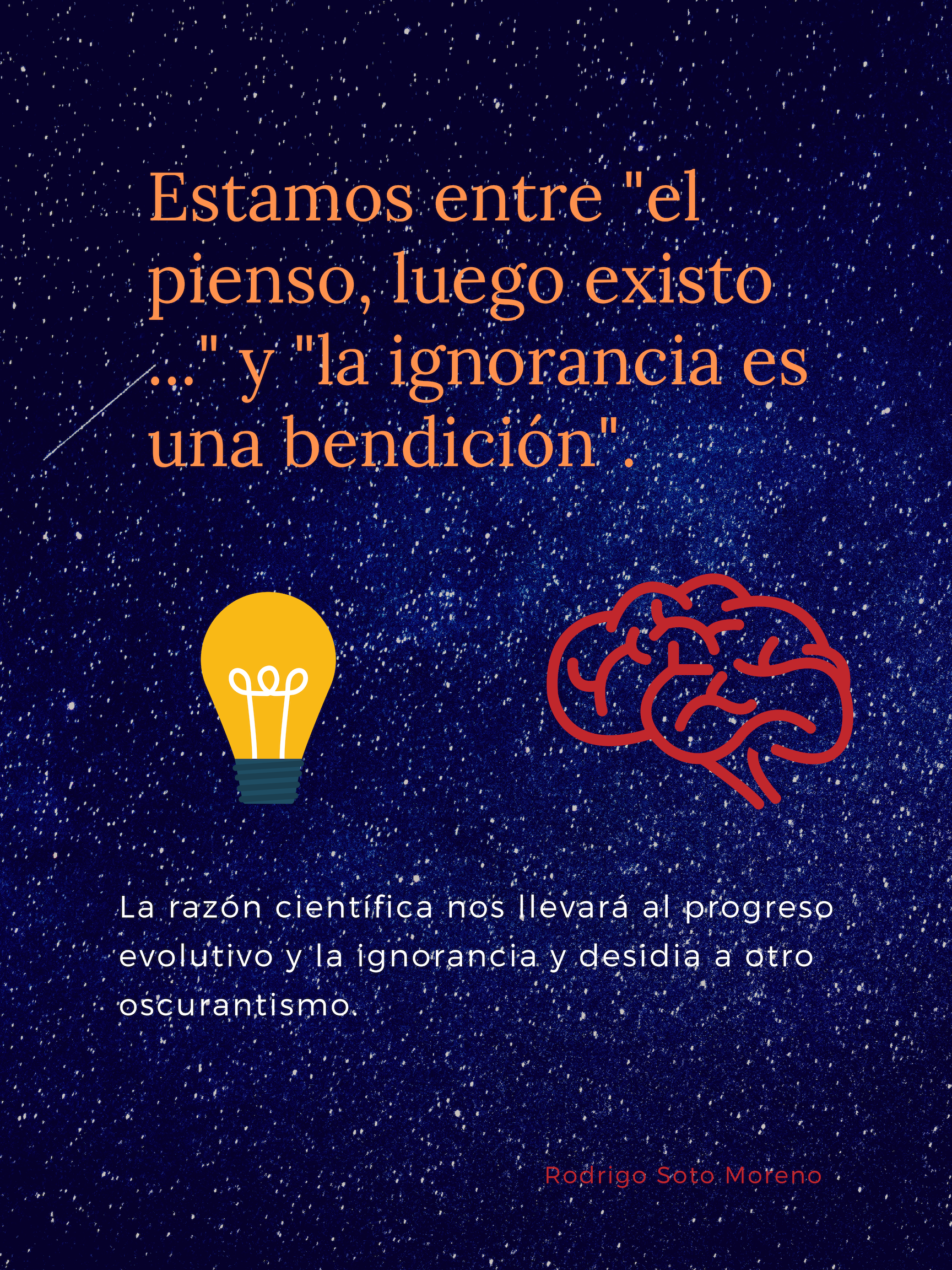 Estamos Entre El pienso Luego Existo Y la Ignorancia Es Una 